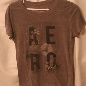 Aeropostale Charcoal Graphic Tee
